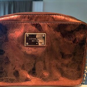 Michael Kors Shiny Copper Crossbody Bag